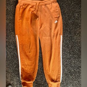 Orange adidas joggers